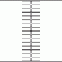 1180 - Label Size 43mm x 15mm - 7,590 labels per roll