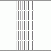 1185 - Label Size 7mm x 40mm - 8,110 labels per roll