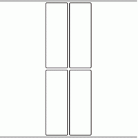 1187 - Label Size 45mm x 135mm - 1,000 labels per roll